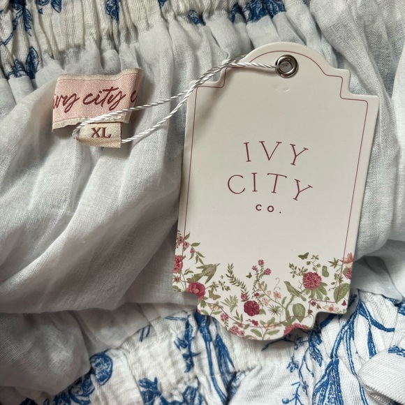 Ivy City Co Indigo Bohemian style maxi skirt - Picture 6 of 7